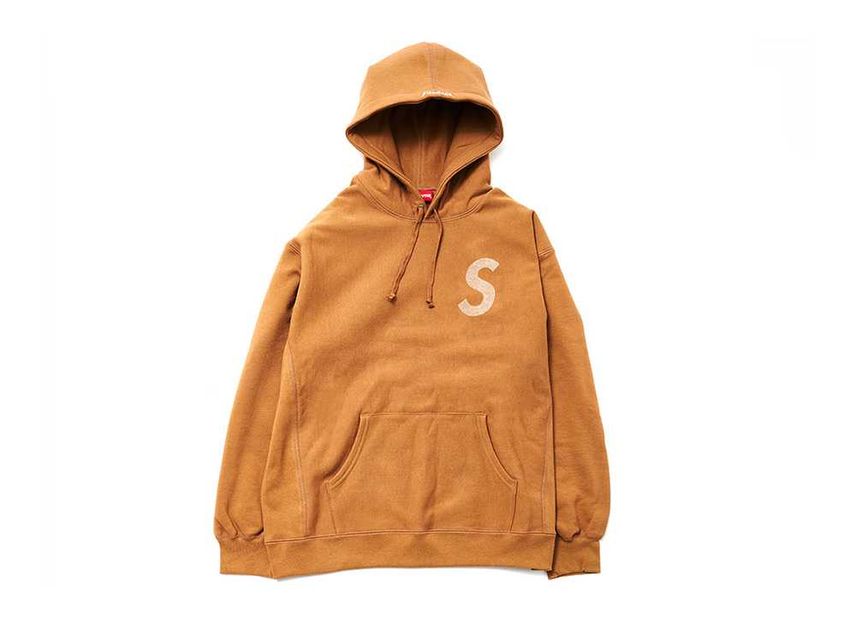 Supreme Swarovski S Logo Hooded Sweatshirt (SS21) - Brown