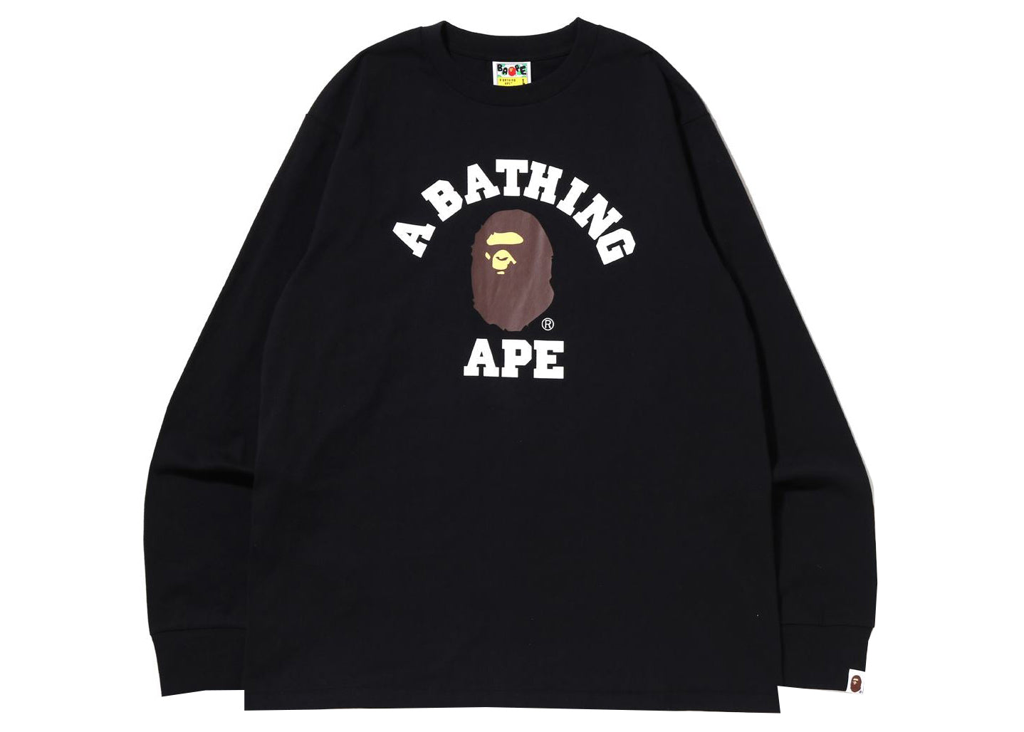 BAPE College L/S Tee (SS22) - Black