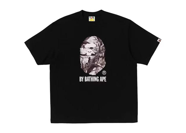 BAPE Tree Edge Camo By Bathing Ape Relaxed Fit Tee (FW25) - Black