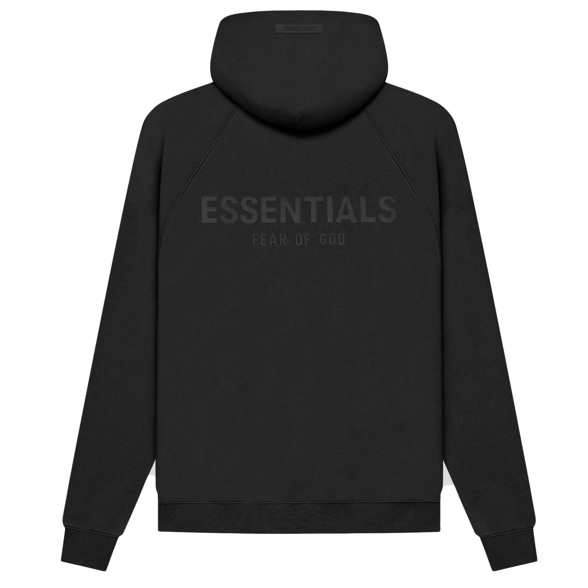 Essentials: Black Mock Neck Sweatshirt, SSENSE