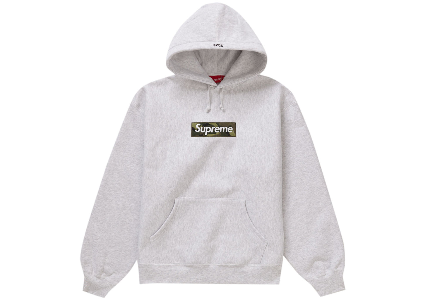Supreme Box Logo Hooded Sweatshirt (FW23) - Ash Grey
