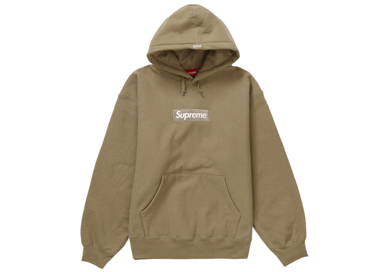 Supreme Box Logo Hooded Sweatshirt (FW23) - Dark Sand