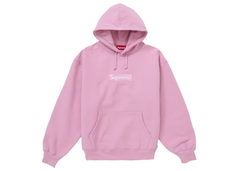 Supreme Box Logo Hooded Sweatshirt FW24 Pink Reborn