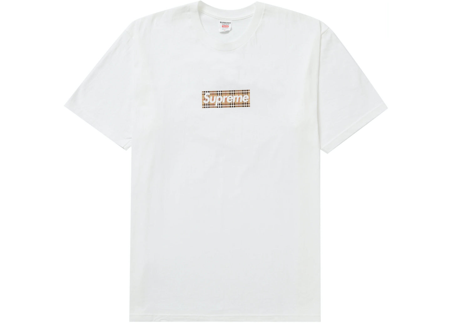 Supreme Burberry Box Logo Tee (SS22) - White