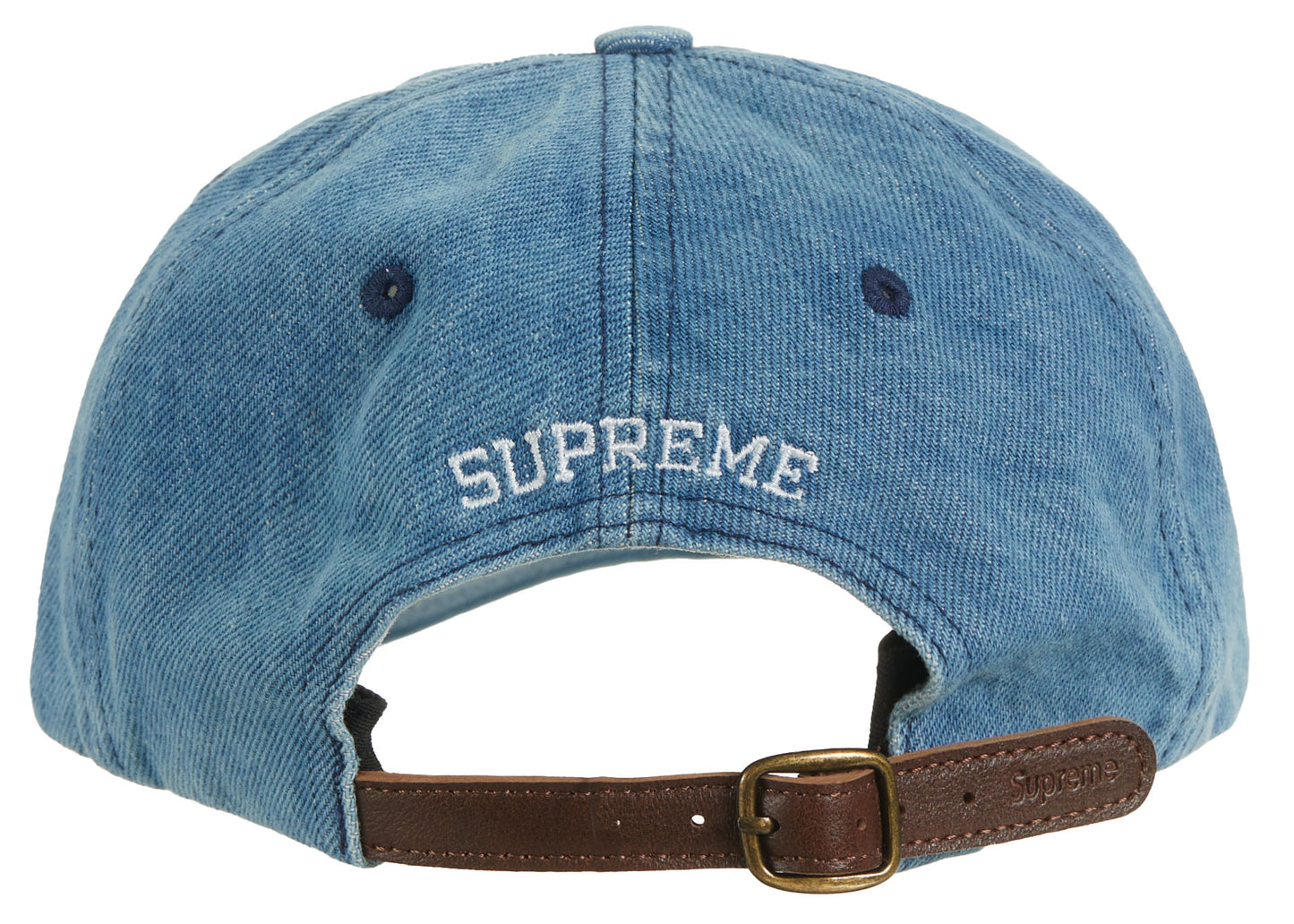 Supreme Burberry Denim 6-Panel (SS22) - Washed Blue