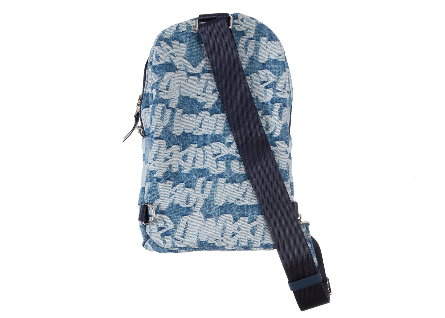 Supreme Fat Tip Jacquard Denim Sling Bag (SS22) - Blue