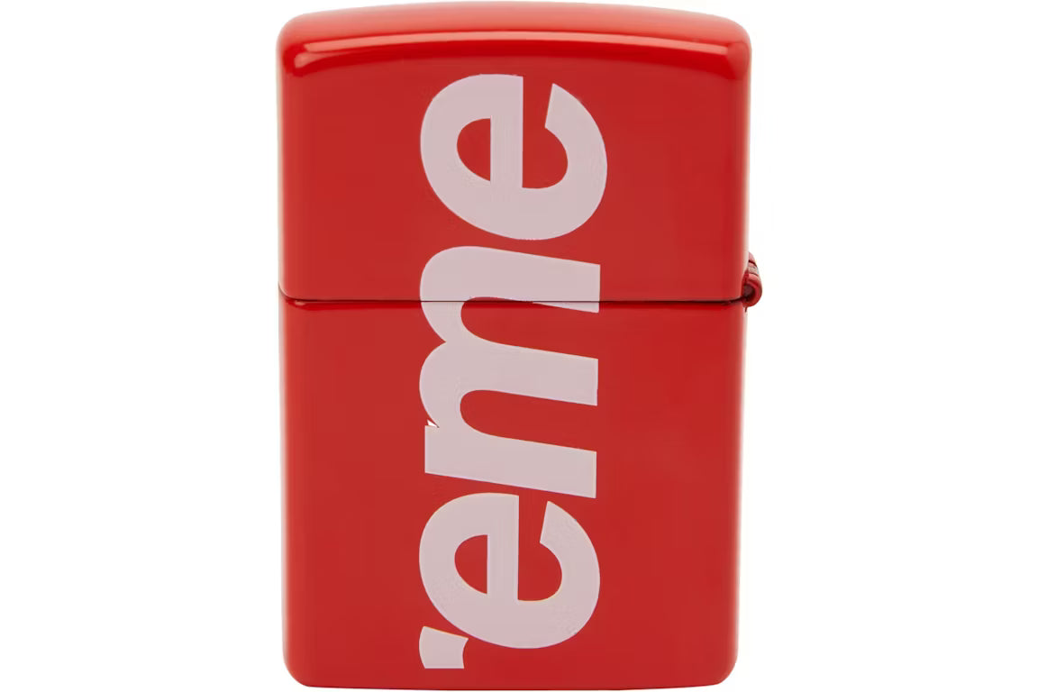 Supreme Logo Zippo (SS18) - Red