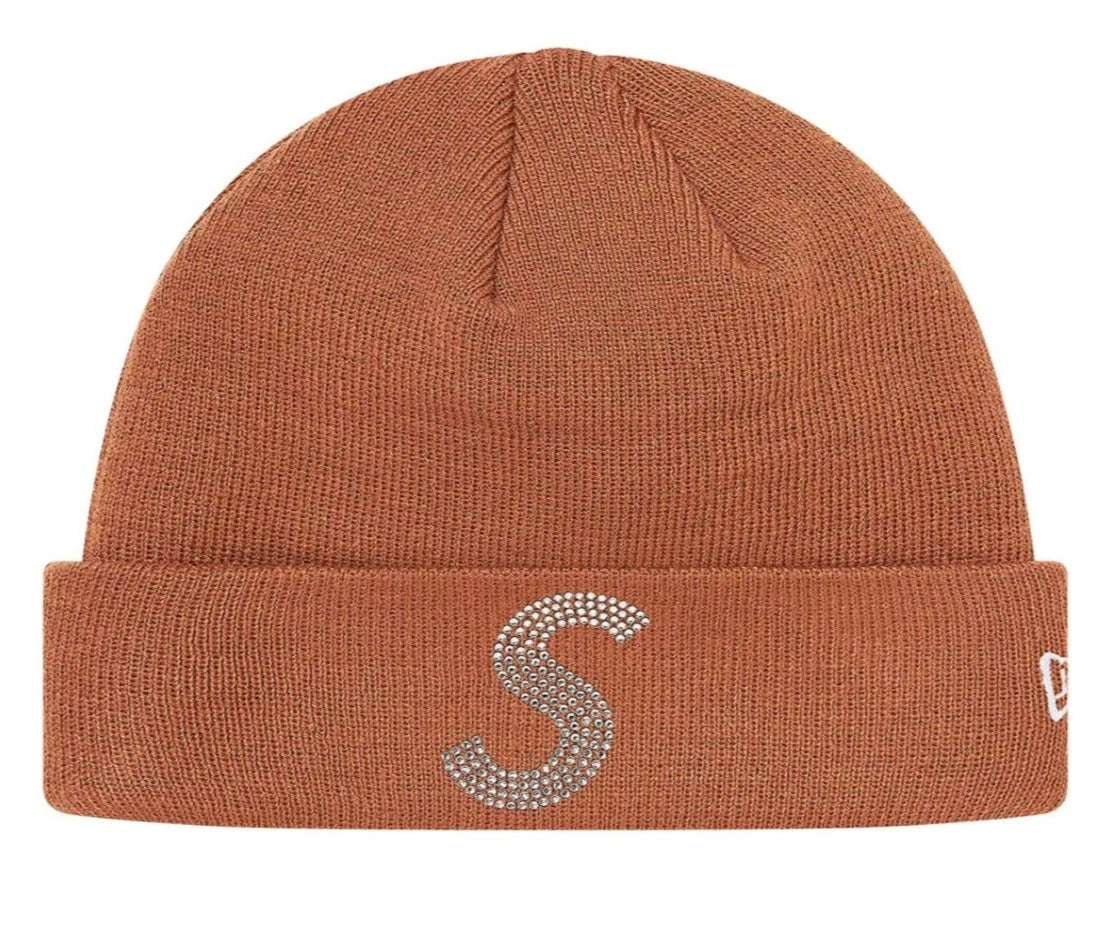 Supreme New Era Swarovski S Logo Beanie (SS21) - Brown