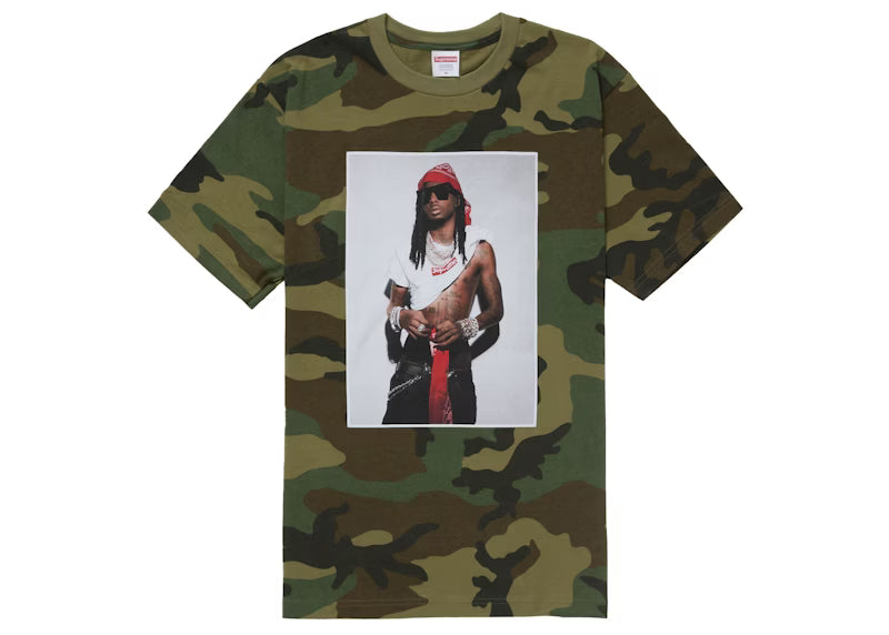 Supreme Playboi Carti Tee (FW25) - Woodland Camo