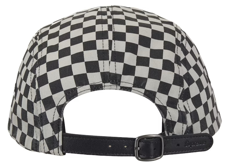 Supreme Washed Chino Twill Camp Cap (FW26) - Checker