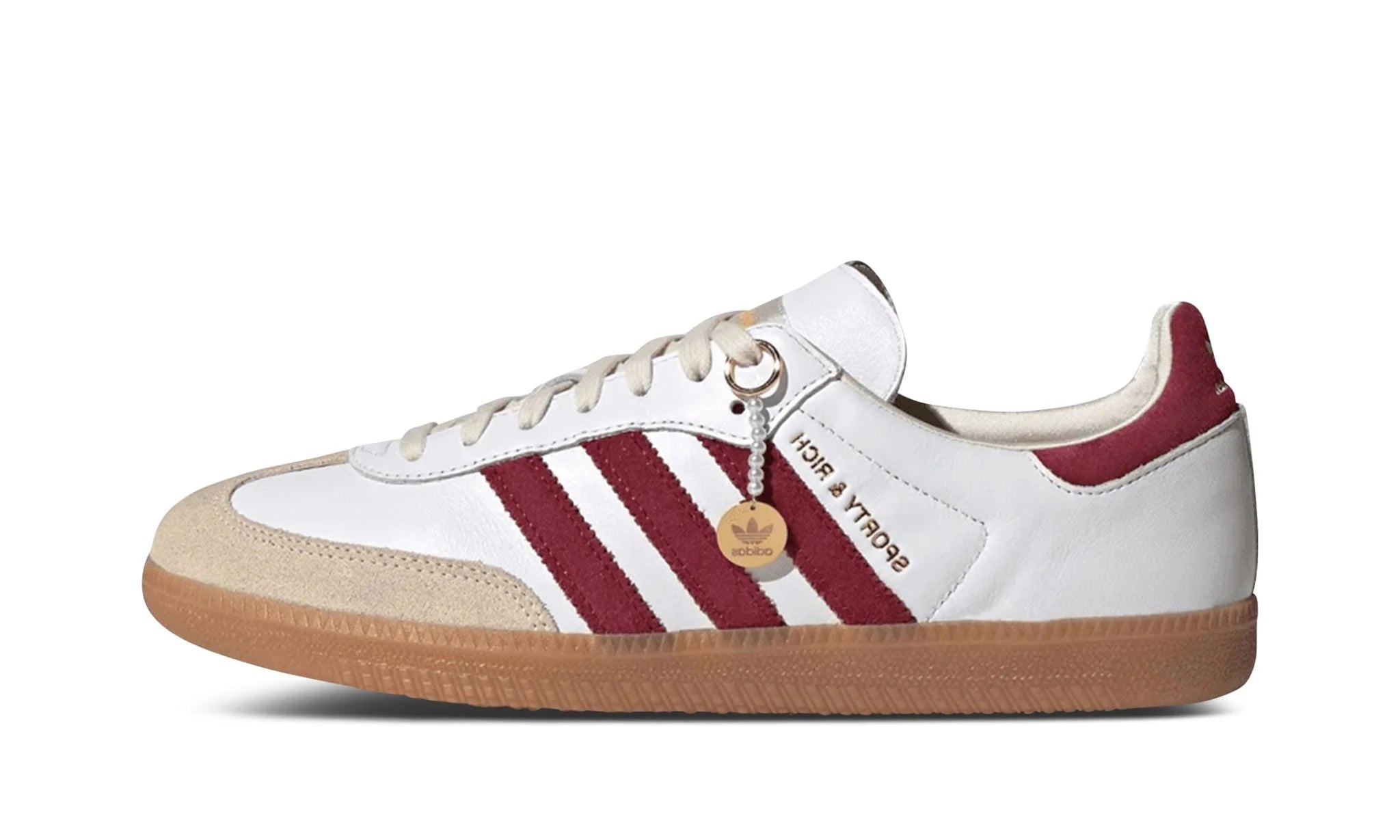 adidas Samba 'Sporty & Rich' - White Collegiate Burgundy Reborn. adidas Samba 'Sporty & Rich' - White Collegiate Burgundy Reborn.