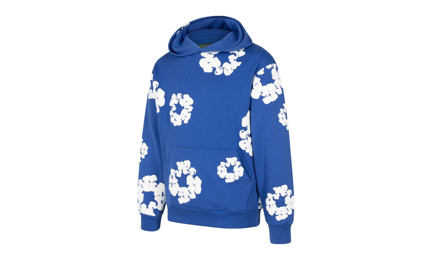 Denim Tears Cotton Wreath Hoodie Monochrome - Royal Blue