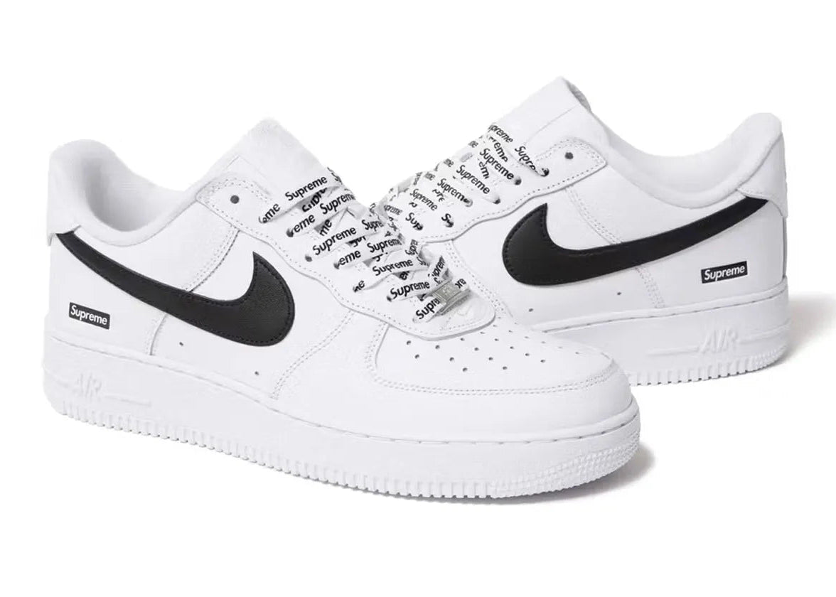 Nike Air Force 1 Low 'Supreme - White Black' – Reborn.