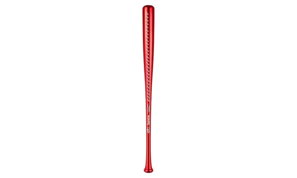 Supreme Rawlings Chrome Maple Wood Baseball Bat (SS21) - Red