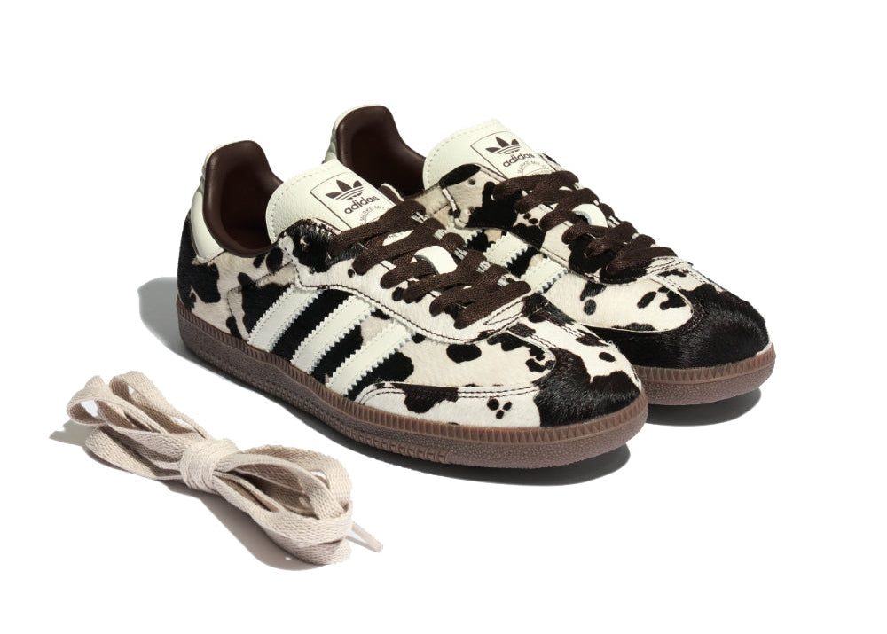 adidas Samba OG Cow Print Dark Brown White (W)