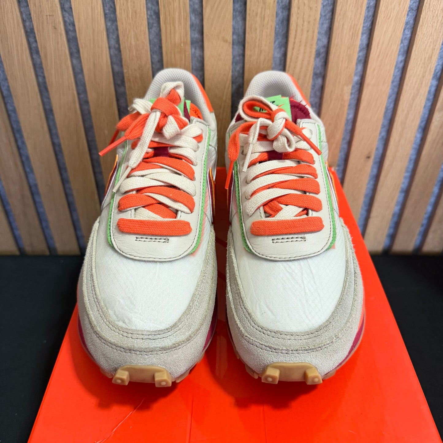 Nike LD Waffle 'sacai x CLOT Kiss of Death - Net Orange Blaze' (PRE-OWNED)