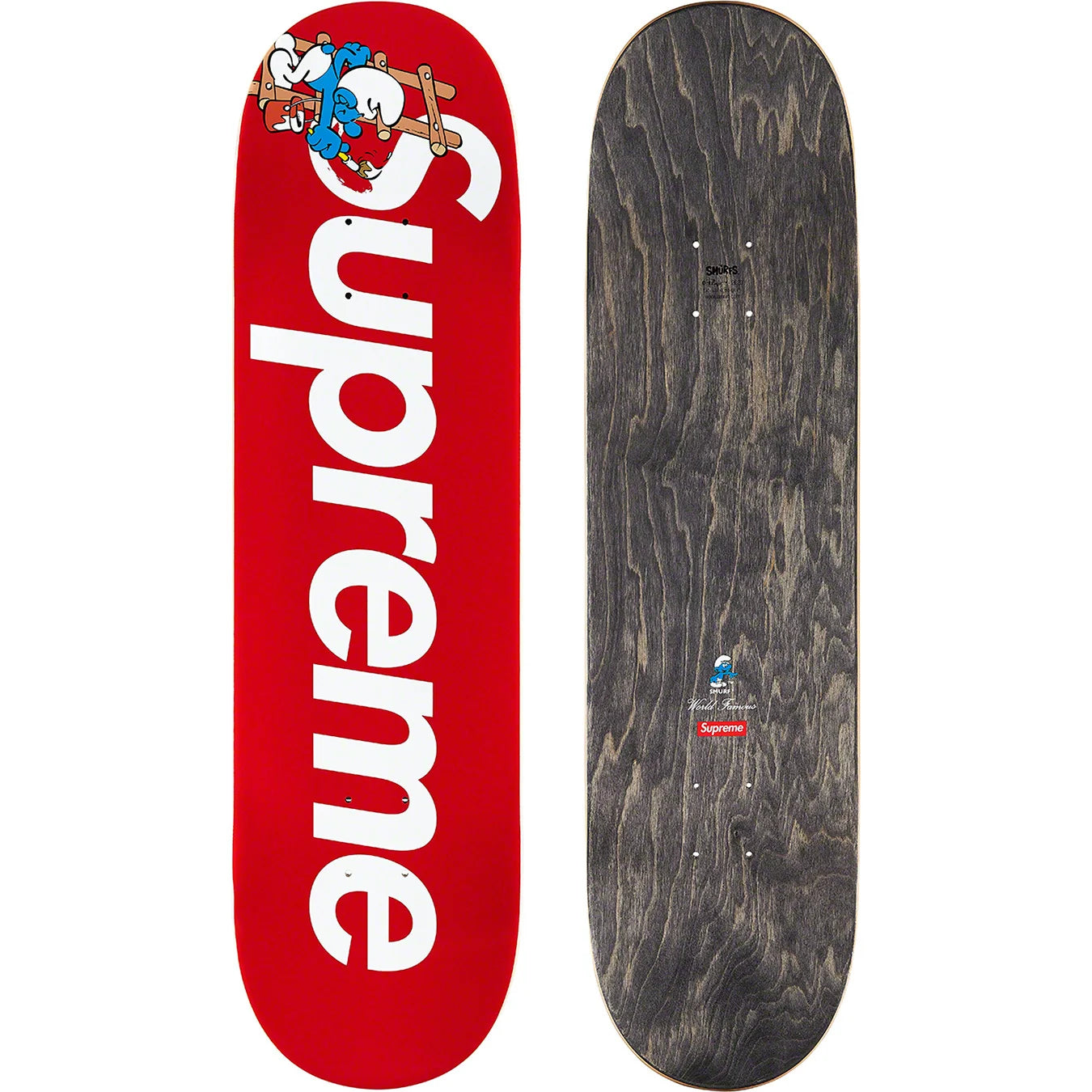 Supreme Smurfs Skateboard (FW20) - Red
