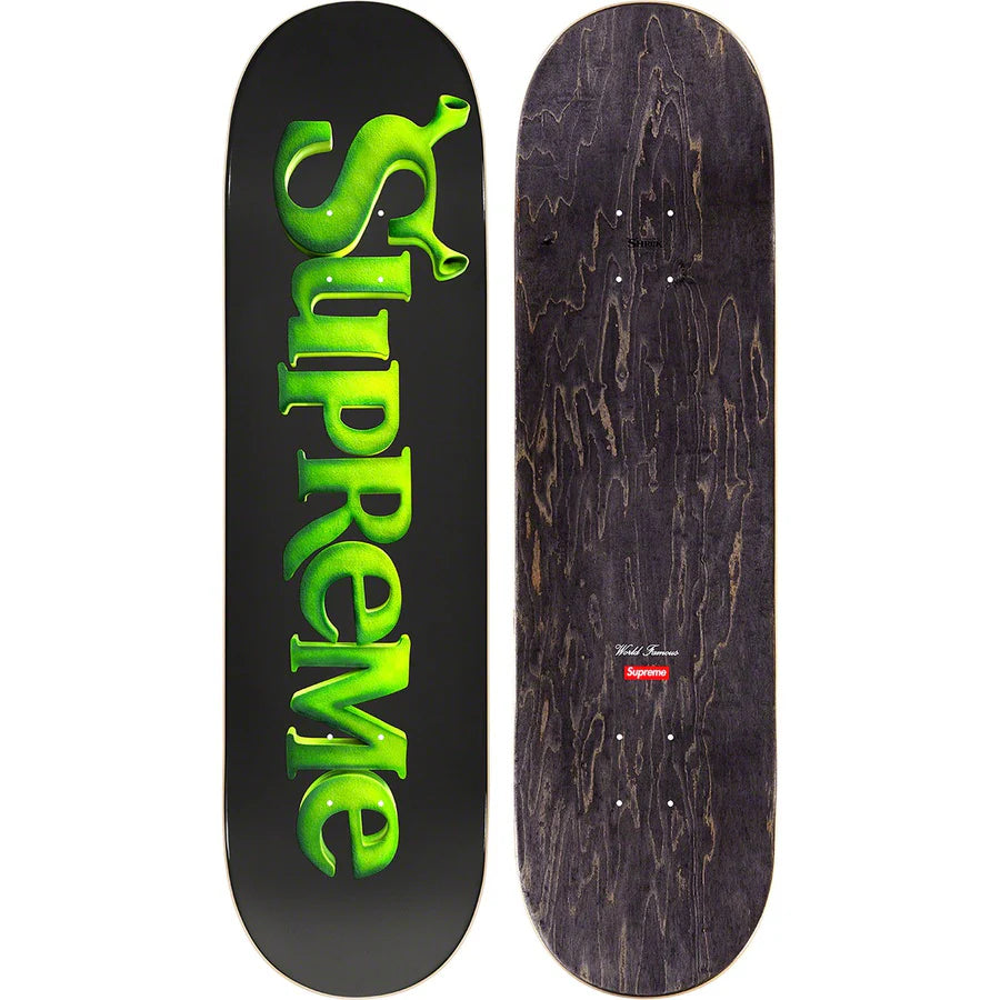 Supreme Shrek Skateboard Deck Set (FW21) - Black/Red/Blue