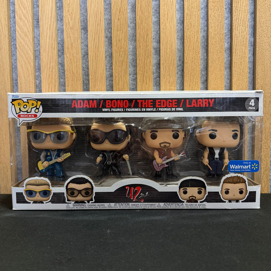 Funko Pop! Rocks U2 Zoo TV Adam, Bono, The Edge & Larry Walmart Exclusive 4-Pack