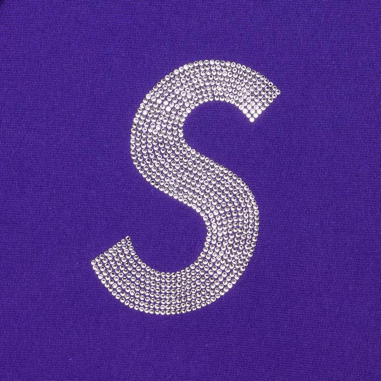 Supreme Swarovski S Logo Hooded Sweatshirt (SS21) - Purple