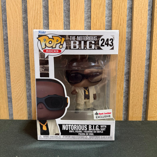 Funko Pop! Rocks The Notorious B.I.G. (with Suit) Foot Locker Exclusive Figure #243