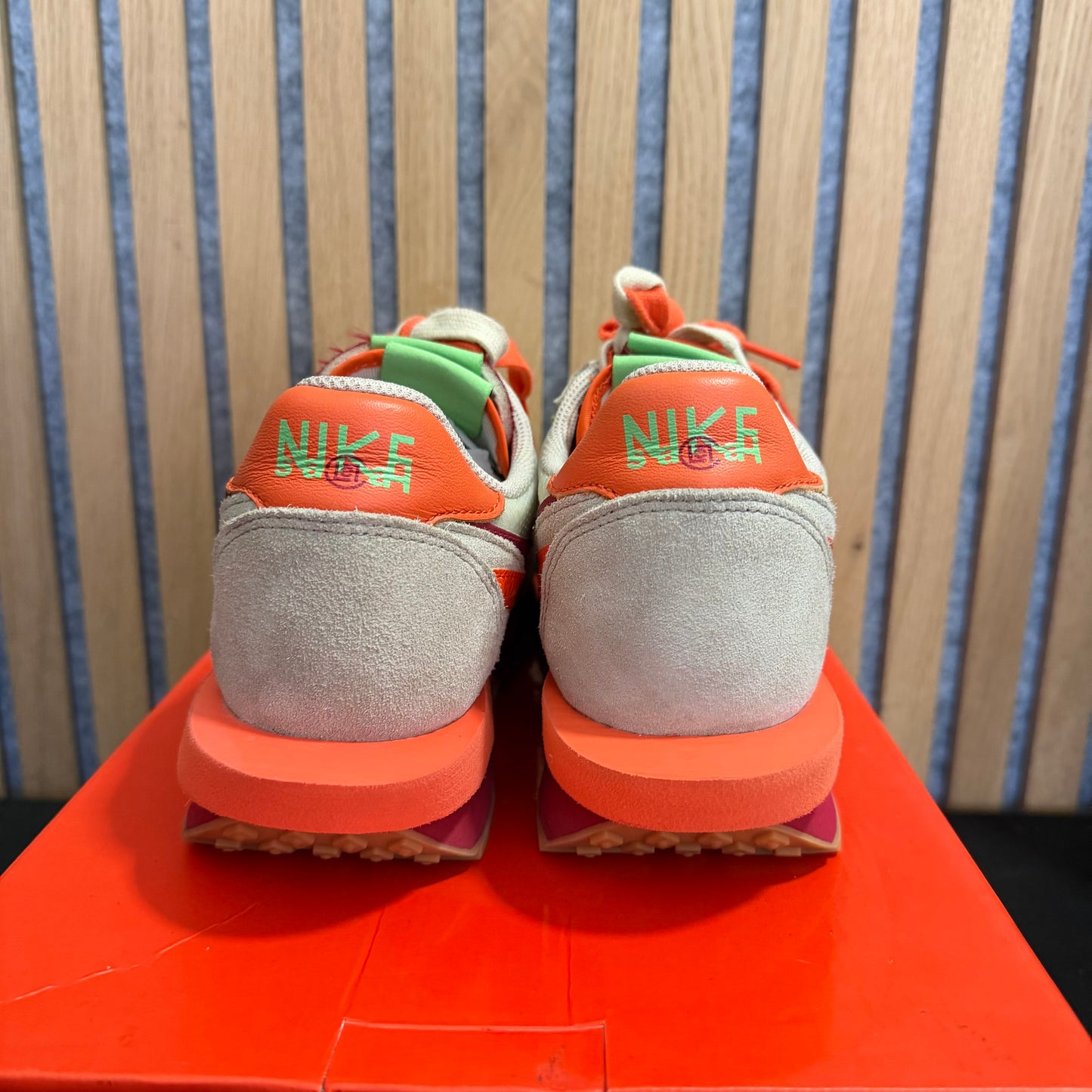 Nike LD Waffle 'sacai x CLOT Kiss of Death - Net Orange Blaze' (PRE-OWNED)