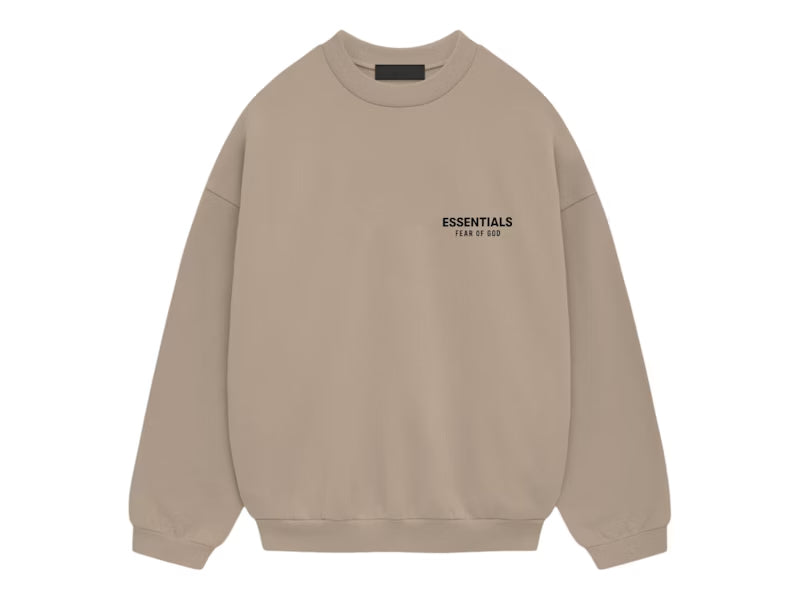 Fear of God Essentials Fleece Crewneck (FW24) - Desert Sand