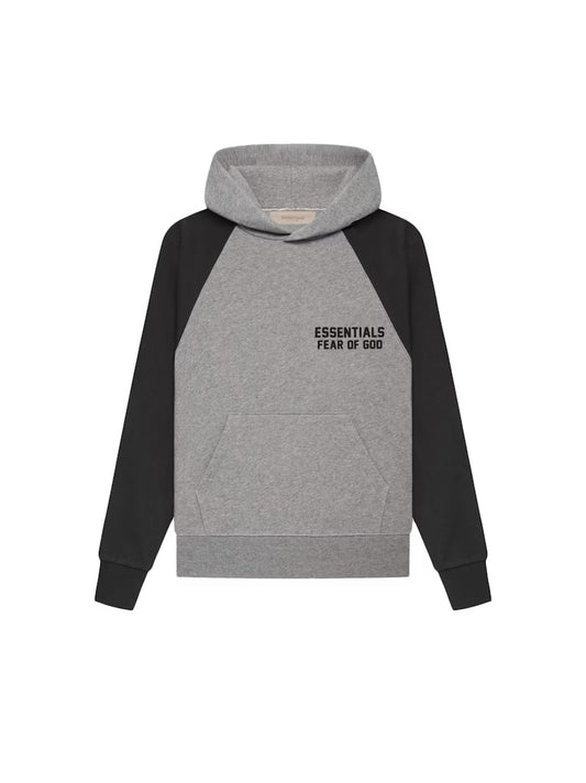 Fear of God Essentials Kids Raglan Hoodie (SS22) - Dark Oatmeal