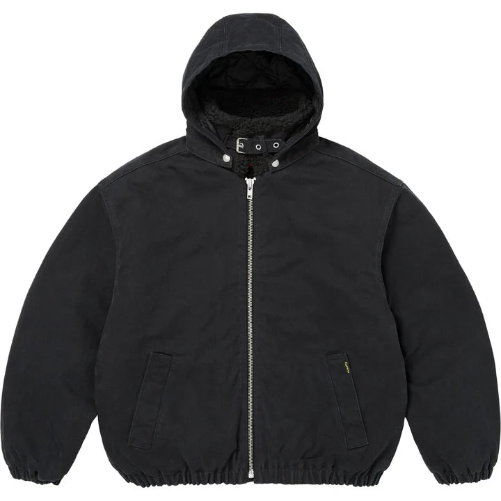 Supreme Faux Shearling Lined Bomber Jacket (FW26) - Black