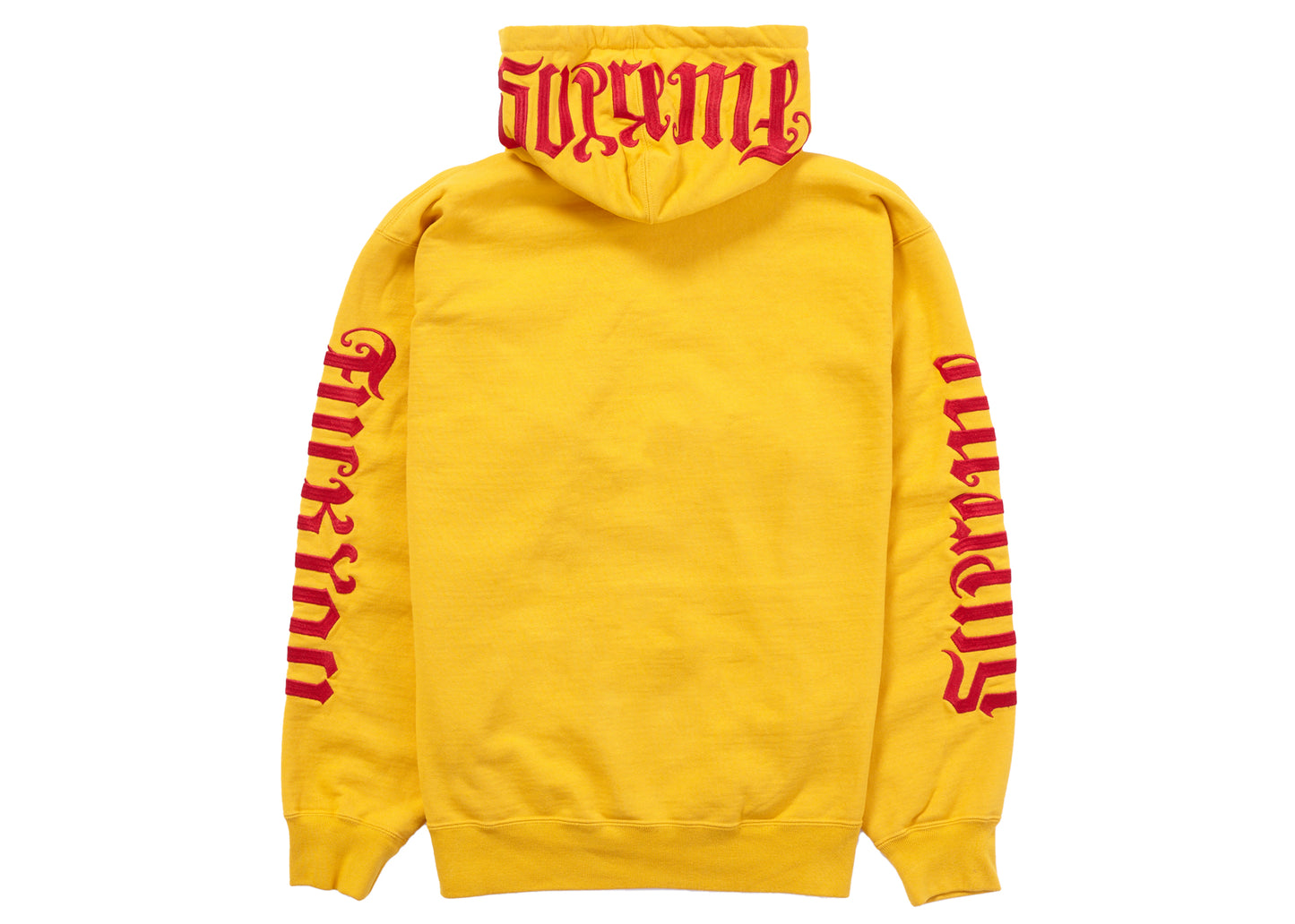 Supreme Ambigram Hooded Sweatshirt (SS22) - Bright Gold