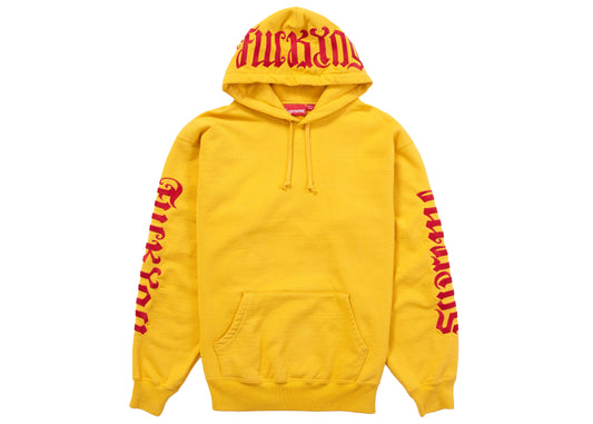 Supreme Ambigram Hooded Sweatshirt (SS22) - Bright Gold