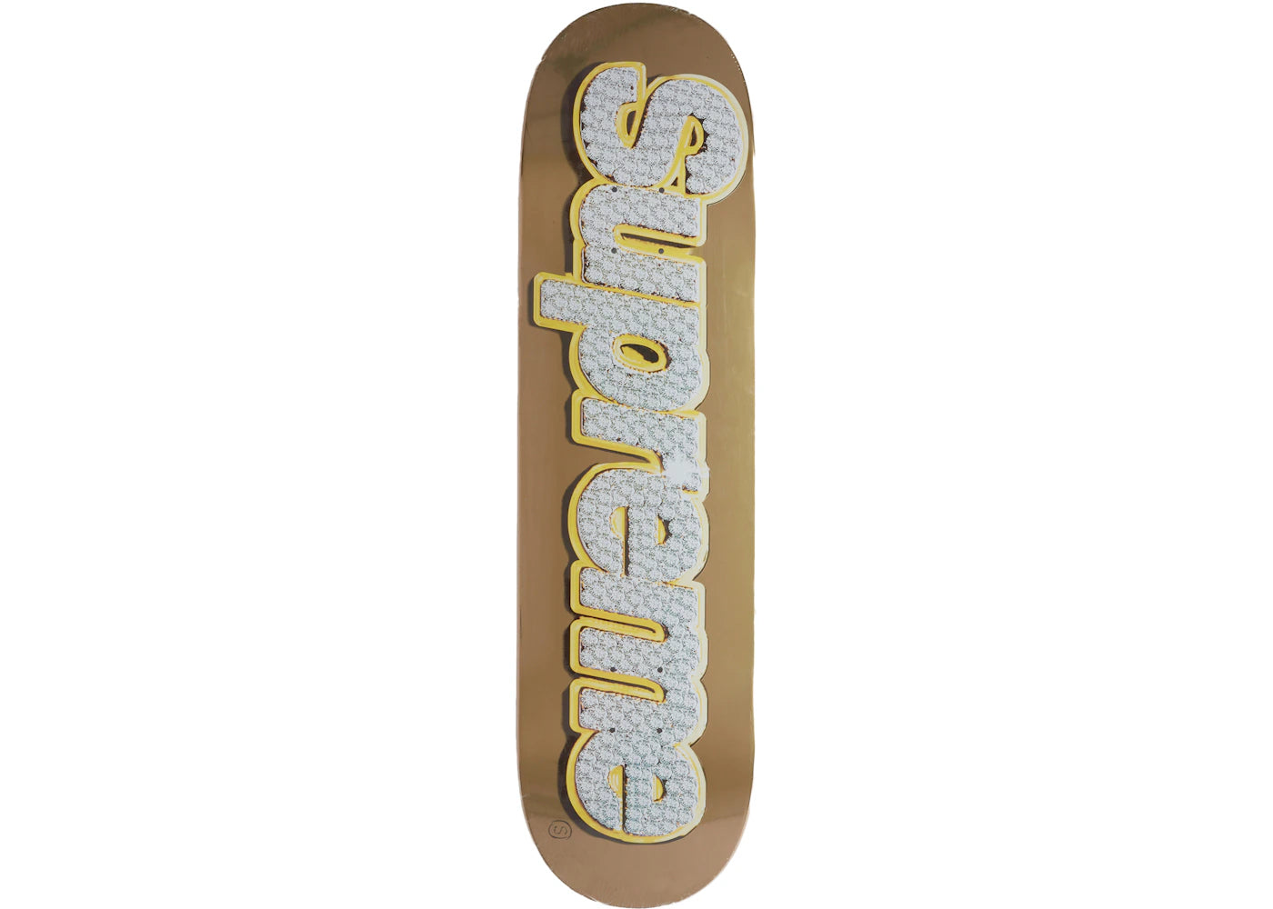 Supreme Bling Box Logo Skateboard Deck (SS22) - Gold