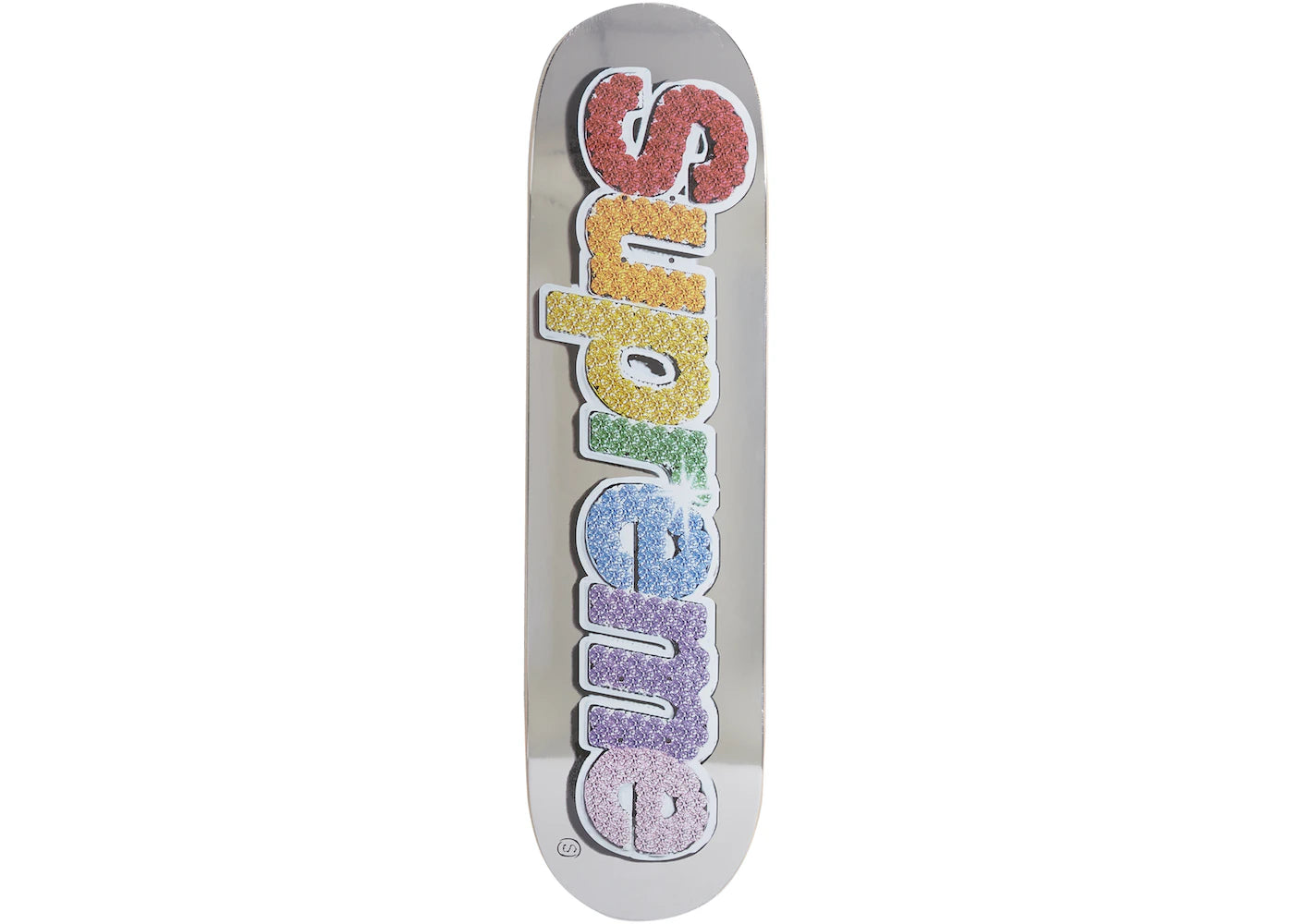 Supreme Bling Box Logo Skateboard Deck (SS22) - Platinum