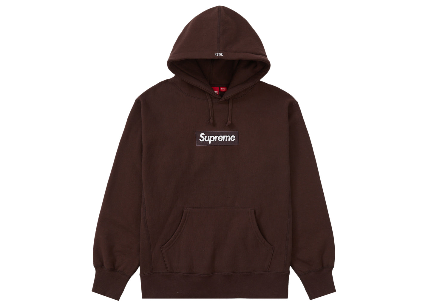 Supreme Box Logo Hooded Sweatshirt (FW21) - Dark Brown