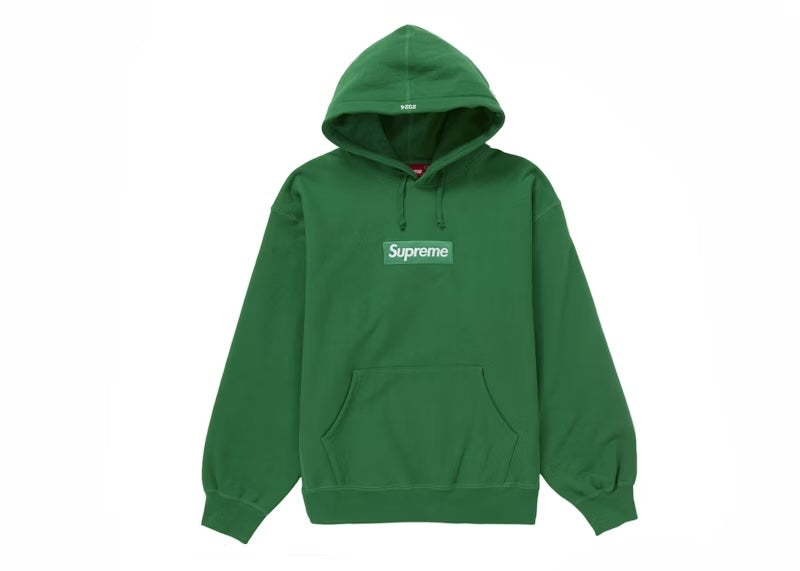 Supreme Box Logo Hooded Sweatshirt (FW24) - Green