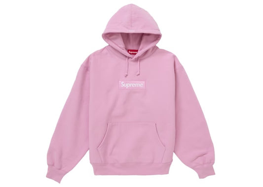 Supreme Box Logo Hooded Sweatshirt (FW24) - Pink