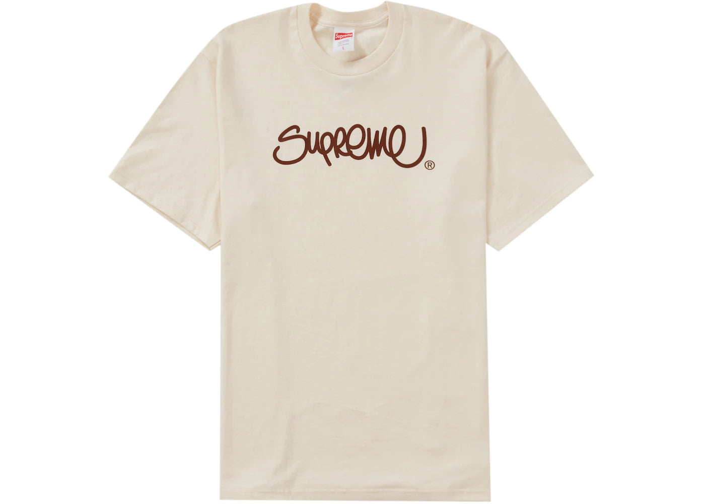 Supreme Handstyle Tee (SS22) - Natural