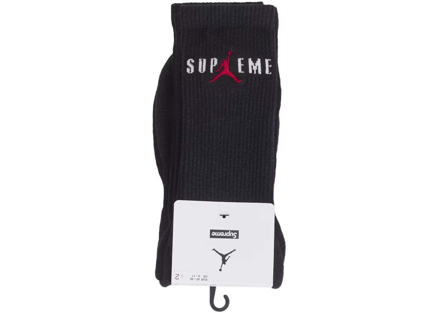 Supreme Jordan Crew Socks (FW24) - Black