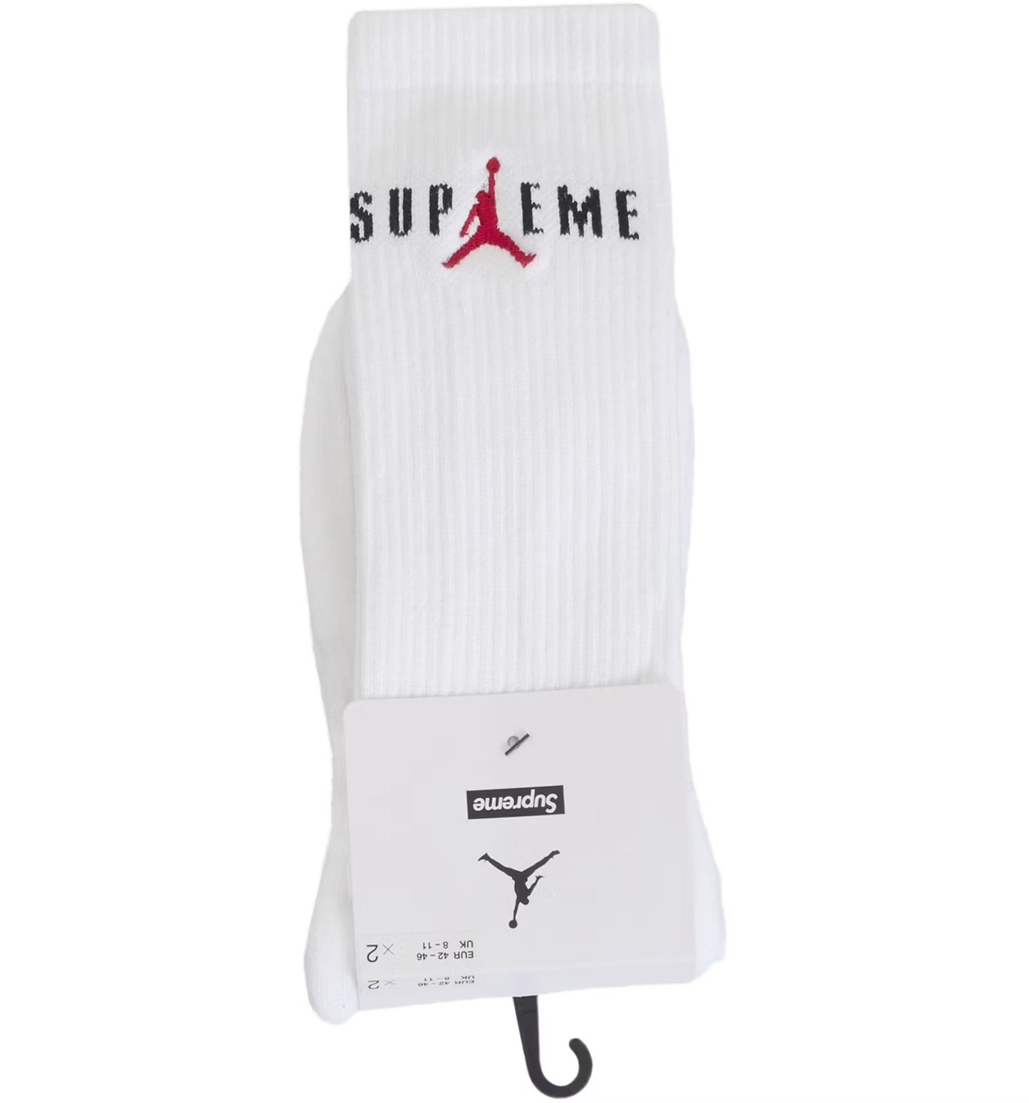 Supreme Jordan Crew Socks (FW24) - White