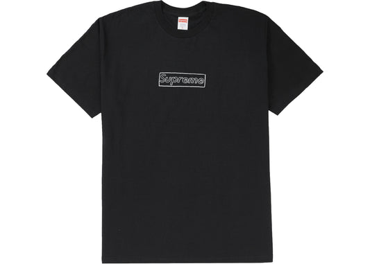 Supreme KAWS Chalk Logo Tee (SS21) - Black