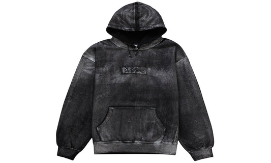 Supreme MM6 Maison Margiela Foil Box Logo Hooded Sweatshirt (SS24) - Black