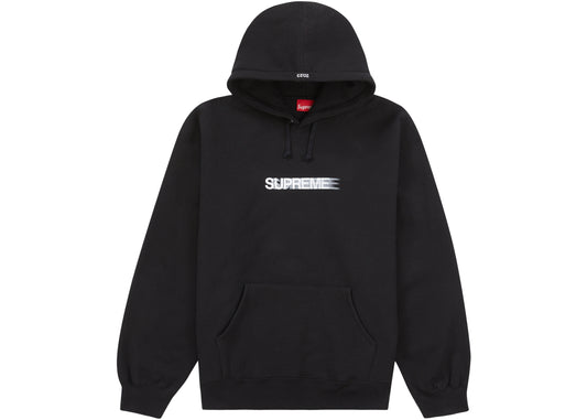 Supreme Motion Logo Hooded Sweatshirt (SS23) - Black