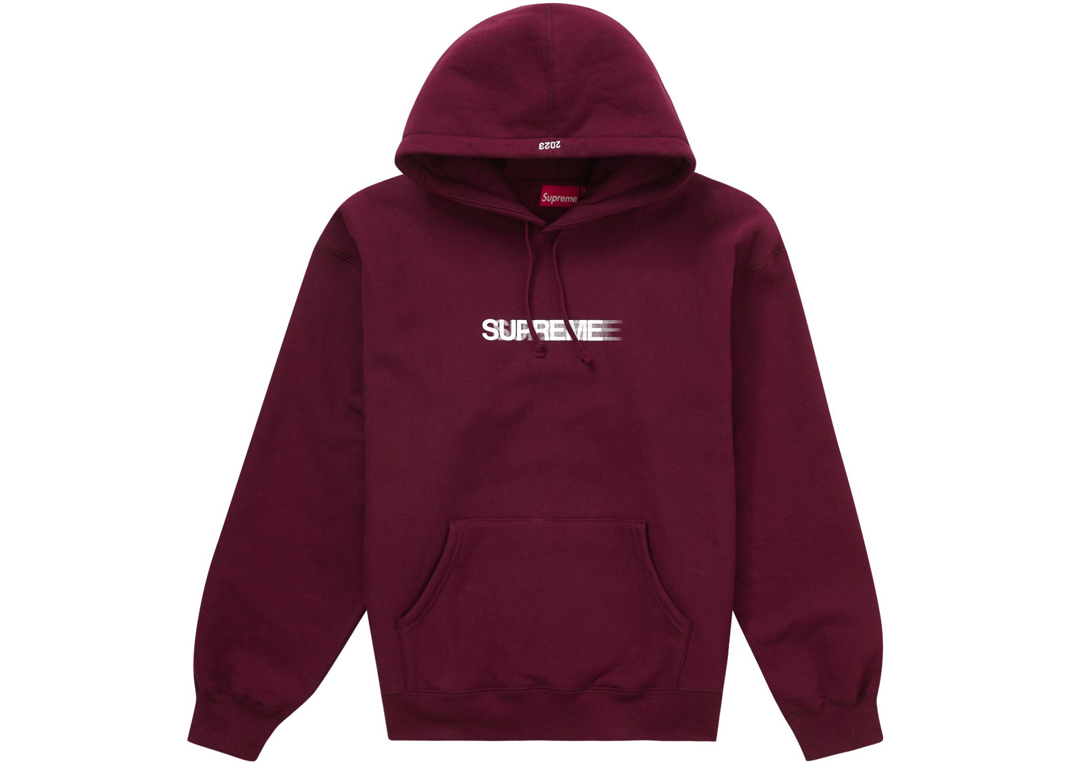 Supreme Motion Logo Hooded Sweatshirt (SS23) - Burgundy – Reborn.