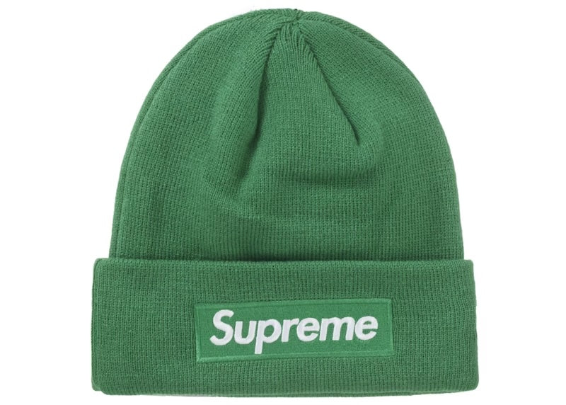 Supreme New Era Box Logo Beanie FW24 Green Reborn