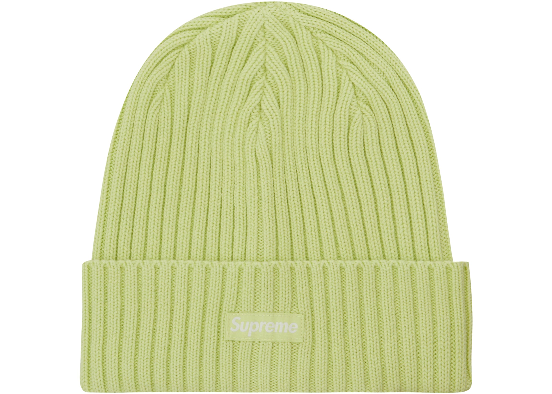 Supreme Overdyed Beanie (SS23) - Light Lime