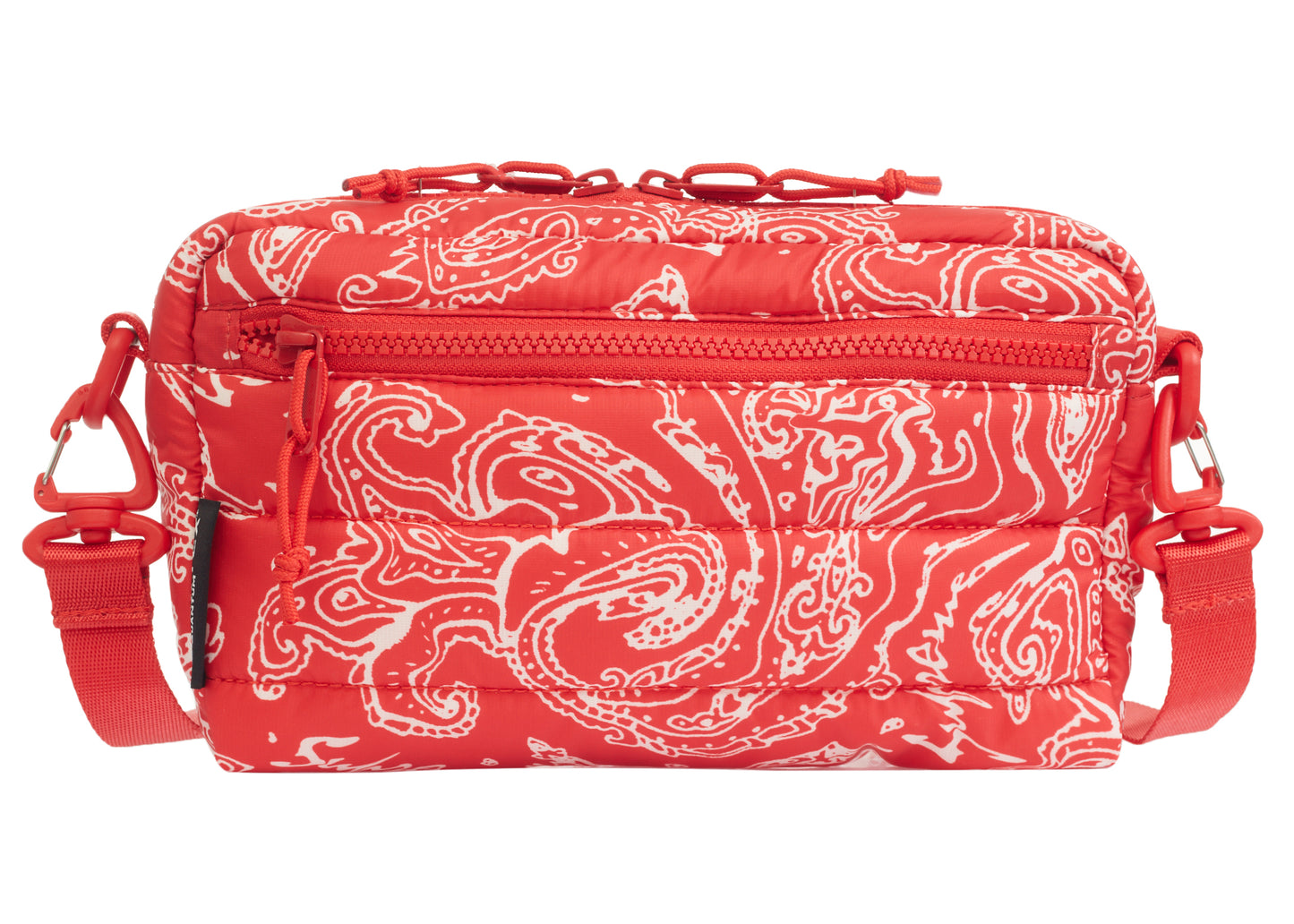 Supreme Puffer Side Bag (FW22) - Red Paisley