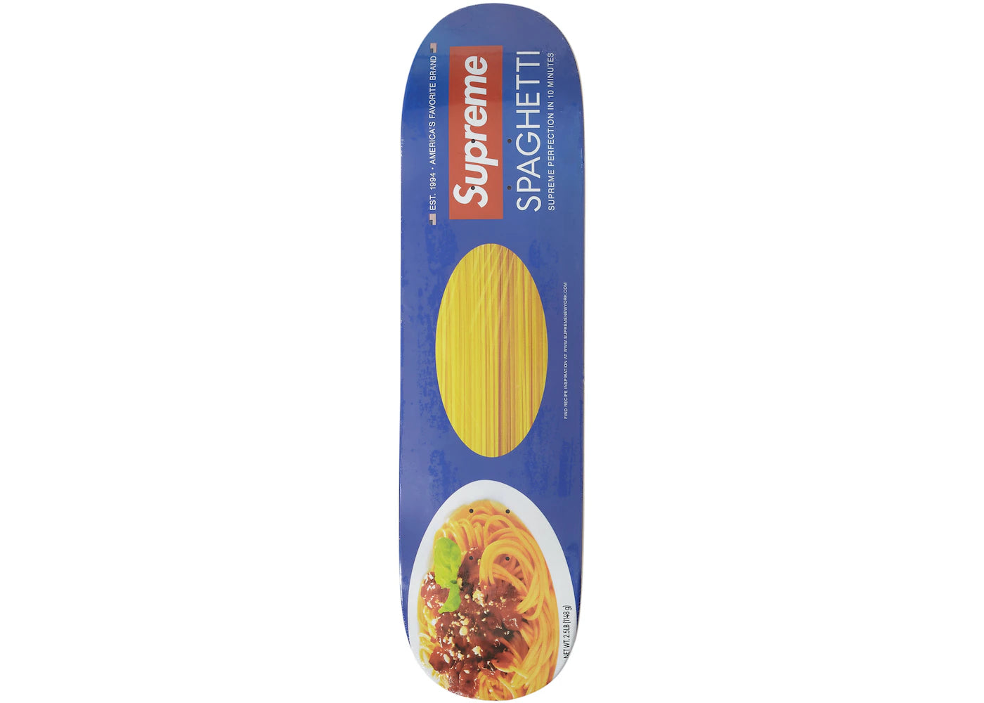 Supreme Spaghetti Skateboard Deck (FW21) - Blue