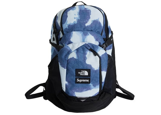 Supreme The North Face Bleached Denim Print Pocono Backpack (FW21) - Indigo