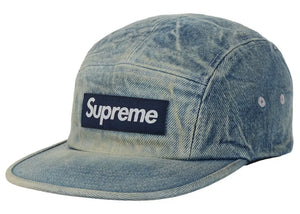 Supreme Washed Chino Twill Camp Cap (FW26) - Blue Denim