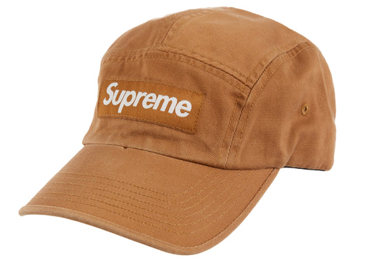 Supreme Washed Chino Twill Camp Cap (SS23) - Brown